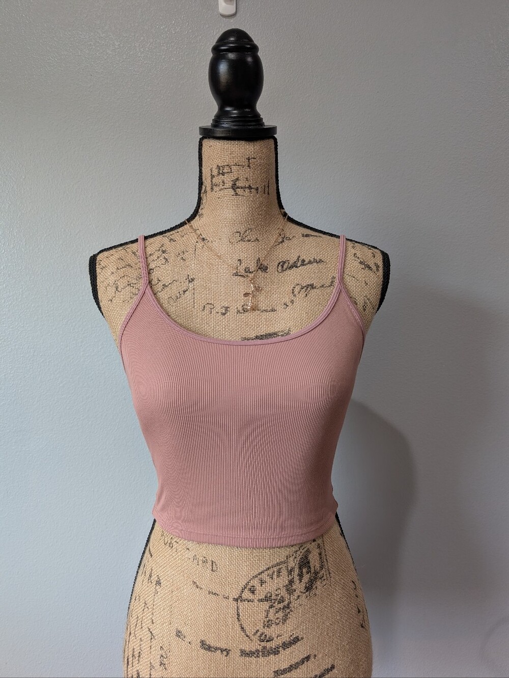 ATHLETA Ribbed Dusty Rose Top